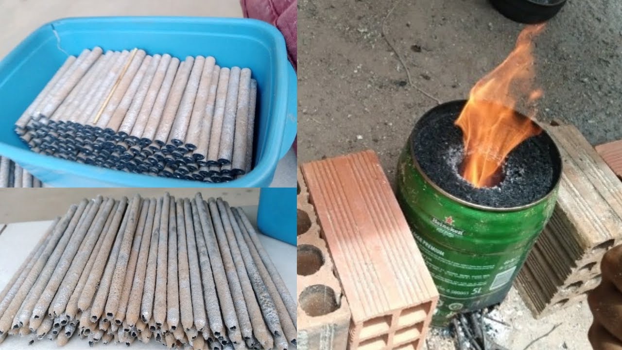 chumbo feito no fogão de pó de serra