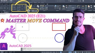 AutoCAD 2025 Tutorial for Beginners (E21) | Master MOVE Command Step-by-Step (Full Guide)