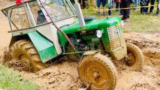 Insane MUD riding Tractors and Trucks Breziny 2024 | Tractor Stunt