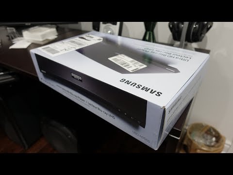 Samsung UBD-M7500 4K Bluray Media Player Unboxing
