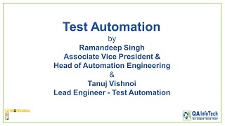 Test Automation Training Session by QA InfoTech screenshot 4