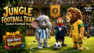 Jungle Football team full story | Kids story kingdom|