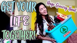 HUGE GROCERY HAUL + DEEP CLEANING FRIDGE & KITCHEN | GYLT 1 | MegVlogs screenshot 2