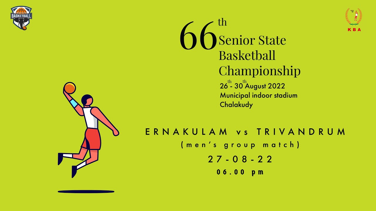 ERNAKULAM Vs TRIVANDRUM (Men's) 66th Senior State Basketball