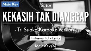 Kekasih Tak Dianggap (Karaoke Akustik) - Kertas / Pinkan Mambo (Male Key | HQ Audio)