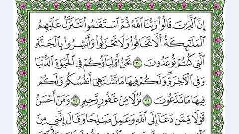 41 سورة فصلت  القرآن الكريم