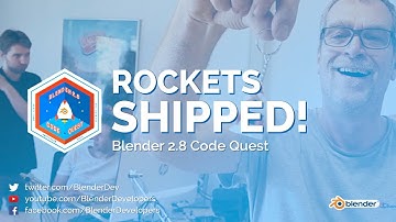 The Rockets Took Off! - Blender 2.8 Code Quest