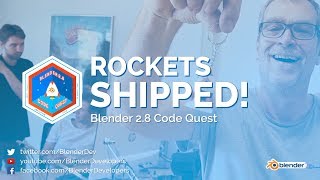 The Rockets Took Off! - Blender 2.8 Code Quest