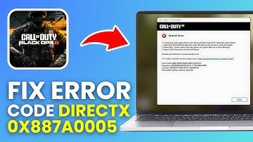 How to Actually Quickly Fix Error Code Directx 0x887a0005 Crash on Black Ops 6 | Working!