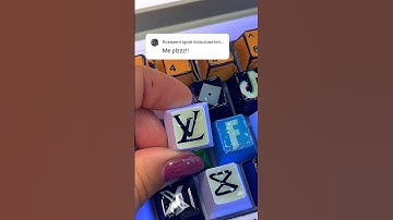 Drawing L for Louis Vuitton Logo! But on my keyboard! @louisvuitton #keyboard #keycaps