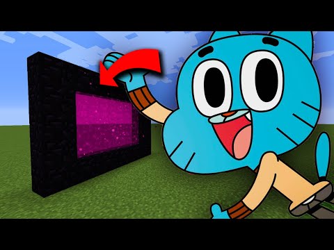 How To Make A Portal To The Amazing World of Gumball Dimension In Minecraft!