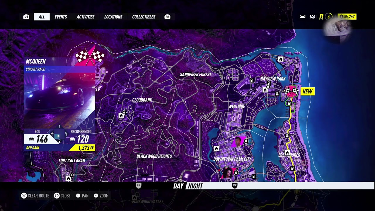 Need for speed heat интерактивная карта