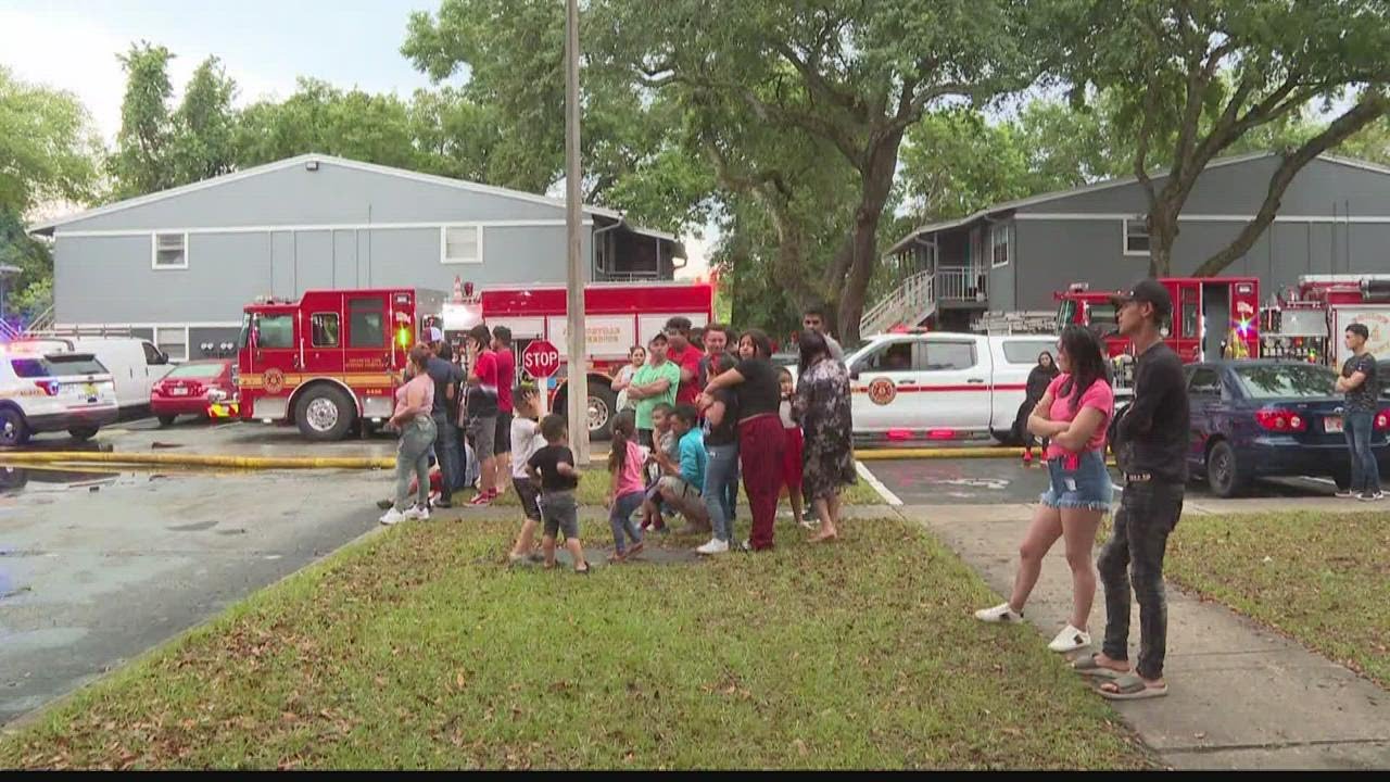 One person rushed to hospital following Lakewood apartment fire - YouTube