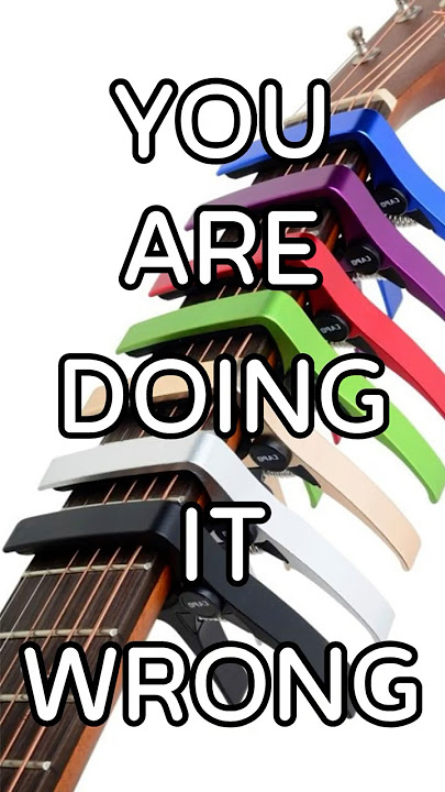 YOU'RE USING YOUR CAPO WRONG #guitarlesson #guitar #guitartips #guitarlessons #beginnerguitar