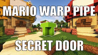 Minecraft Mario Warp Pipe | Super Mario Hidden Door Tutorial