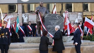 Kielce. Uroczystość odsłonięcia pomnika Przemysława Gosiewskiego (27.10.2019)