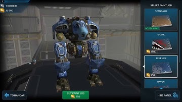 War Robots new skins sneak peak : test server