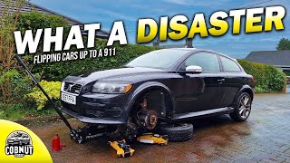 My Bargain Volvo is a DISASTER | Flipping cars upto a 911 |