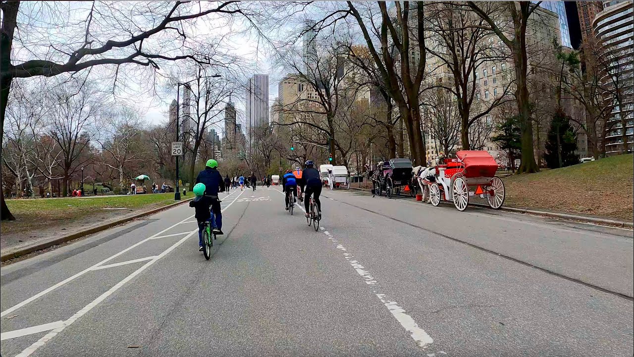 E Scooter Ride In Central Park Nyc  Early Spring 2022