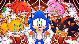 SONIC e SEUS AMIGOS VIRARAM ARANHAS no ROBLOX!
