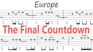 Europe - The Final Countdown / Guitar Solo Tab+BackingTrack