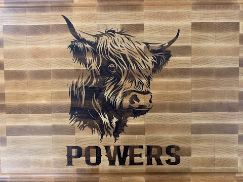 Highland Cow Cutting Board