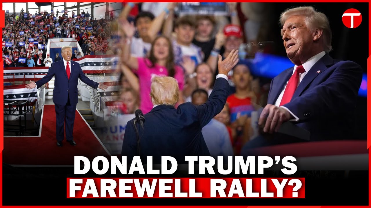 Final Rally Trump compares himself to Abraham Lincoln and dances off stage at final ...