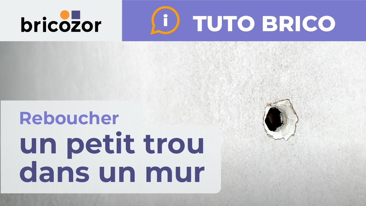 Comment reboucher un petit trou ou une fissure sans enduit ?