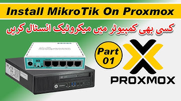 How To Install MikroTik With Proxmox VE On Physical Mini Computer HP 800 G1 Part # 01