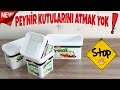 PEYNİR KUTULARI İLE ÇOK KULLANIŞLI GERİ DÖNÜŞÜM #リサイクル #рециркулировать #reciclar