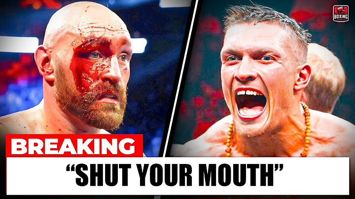 Oleksandr Usyk FURIOUSLY ATTACKS Tyson Fury After Rematch Cancellation!