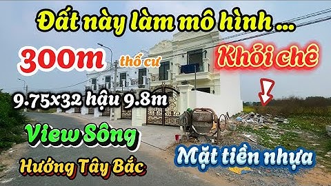 Nhà Đất Cần Giuộc| Đất thổ cư diện tích khủng View Sông mặt tiền đường nhựa xây dựng tự do.