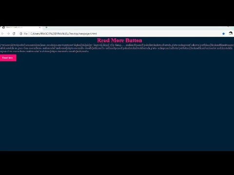 Read more button with html and js