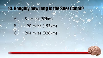 20 Trivia Questions (General Knowledge) No. 26