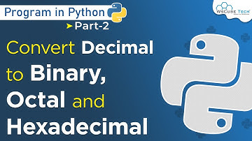How to Convert Decimal To Binary, Octal and Hexadecimal (User Input) | Python Programming #2