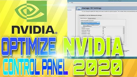 🔧How to Use Nvidia Control panel | Optimize for Best Gaming Performance | 2020