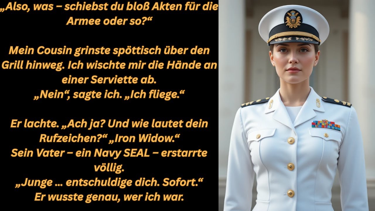 Mein Cousin lachte über mich beim Grillfest – bis sein SEAL-Vater mein Rufzeichen hörte