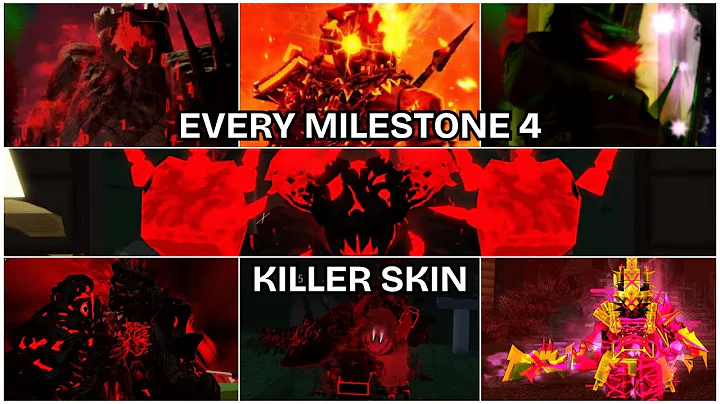 WINNING WITH EVERY MILESTONE 4 KILLER SKIN! | Roblox Forsaken
