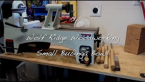 Woodturning: A Small Bubinga Bowl