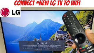 Connect *New LG TV To WIFI WebOS 6 - How To