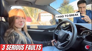 First Mock Test Challenges: Overcoming Three Serious Driving Falls as a Learner.#failed#test