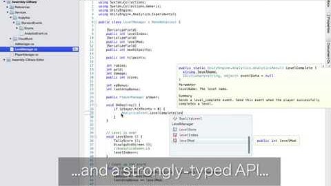 Unity Analytics Standard Events Demonstration