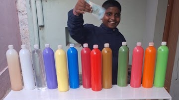 The amazing best color bottle game playing smart boy 