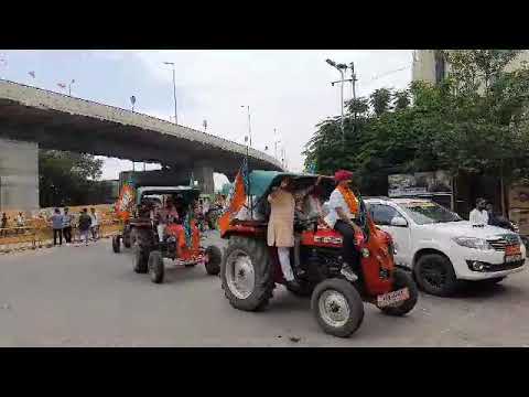 Nahi Sahega Rajasthan Protest में किसानों ने ट्रैक्टर पर Jaipur ​आकर दिखाई ताकत | BJP Protest