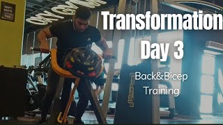 Day 03 of our 24 weeks Transformation Challenge Back and Bicep workout