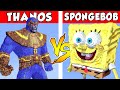 THANOS vs SPONGEBOB – PvZ vs Minecraft vs Smash