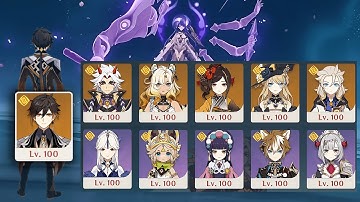 Showcasing All My Level 100 Geo Characters