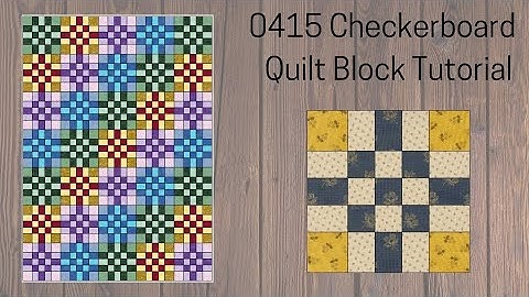 0415 Checkerboard Quilt Block Tutorial | Block of the Day 2023 | AccuQuilt | Quilting Instructions