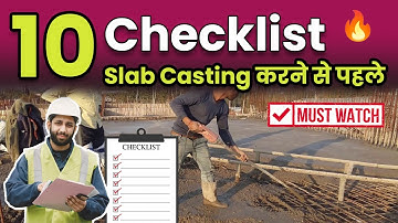 Checklist Before Slab Casting | 10 चीज़े slab casting करने से पहले जरुर Check  करे !!✔✔🔥