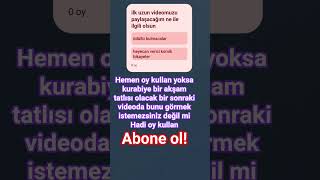 kurabiye için oy ve kanal videosu içinde😁 #cookie #questionmyformychannel